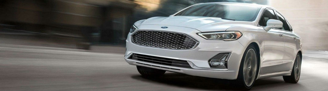 2019 Ford Fusion driving on a road