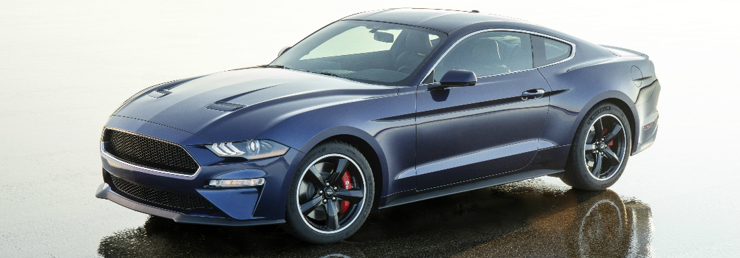 Side View of Kona Blue JDRF Ford Mustang Bullitt