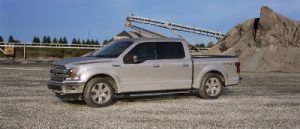 Ingot Silver 2019 Ford F-150 exterior front fascia and drivers side