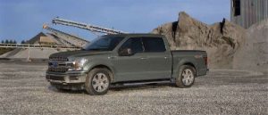 Silver Spruce 2019 Ford F-150 exterior front fascia and drivers side
