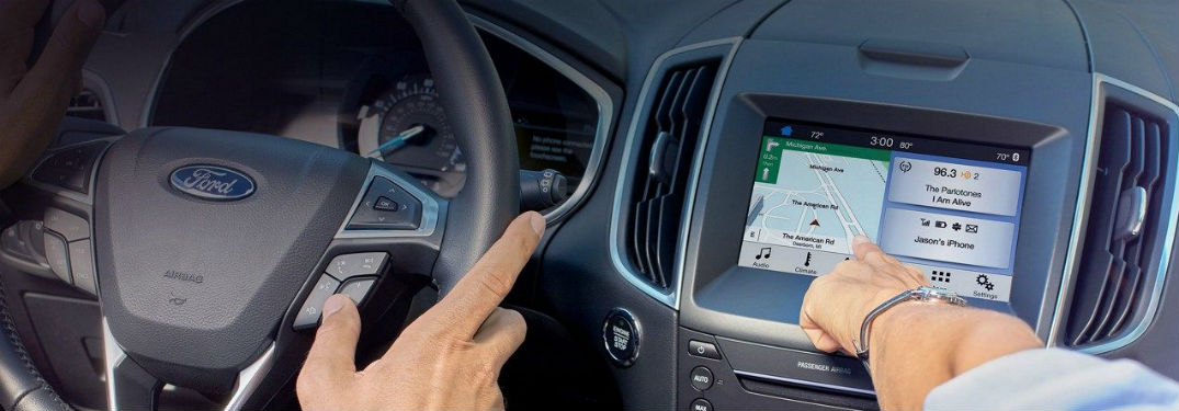 Passenger in Ford vehicle using touchscreen