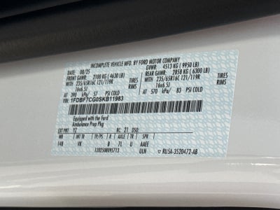 2025 Ford Transit T-350 148" Med Rf 9950 GVWR RWD