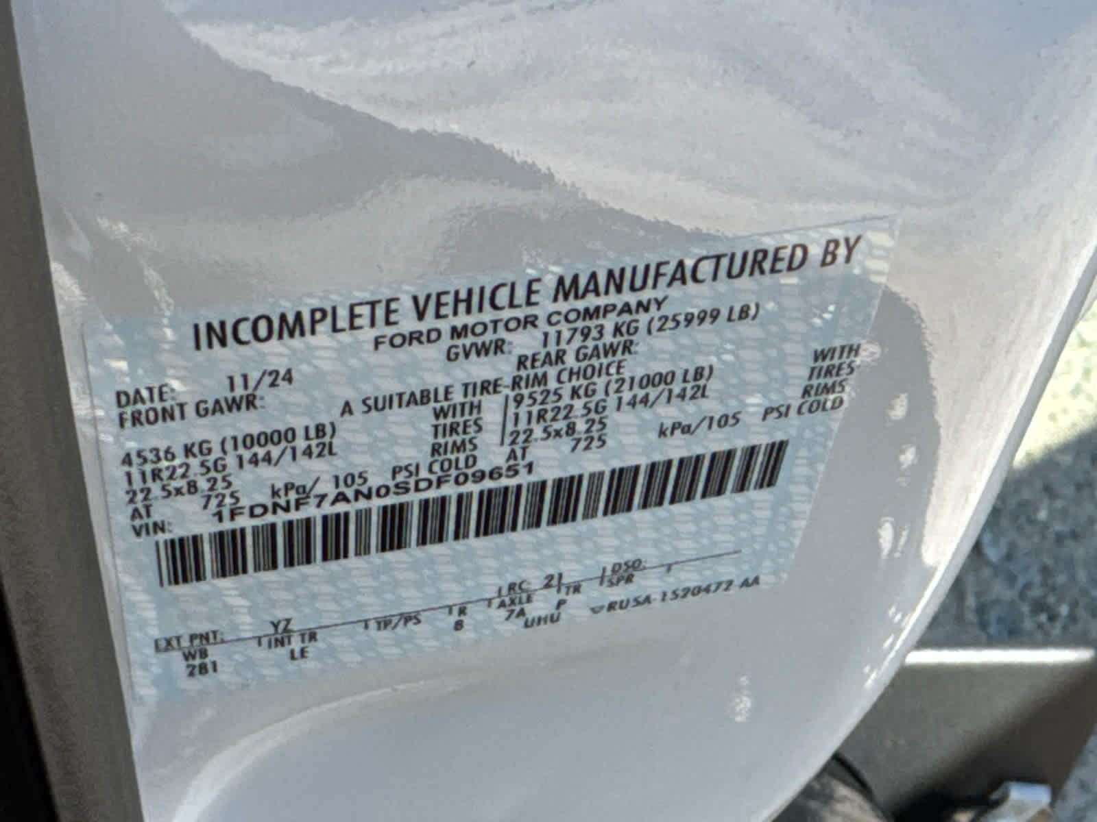 2025 Ford F-750 Straight Frame Gas F-750 SD Gas Straight Frame