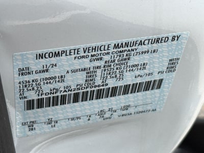 2025 Ford F-750 Straight Frame Gas F-750 SD Gas Straight Frame