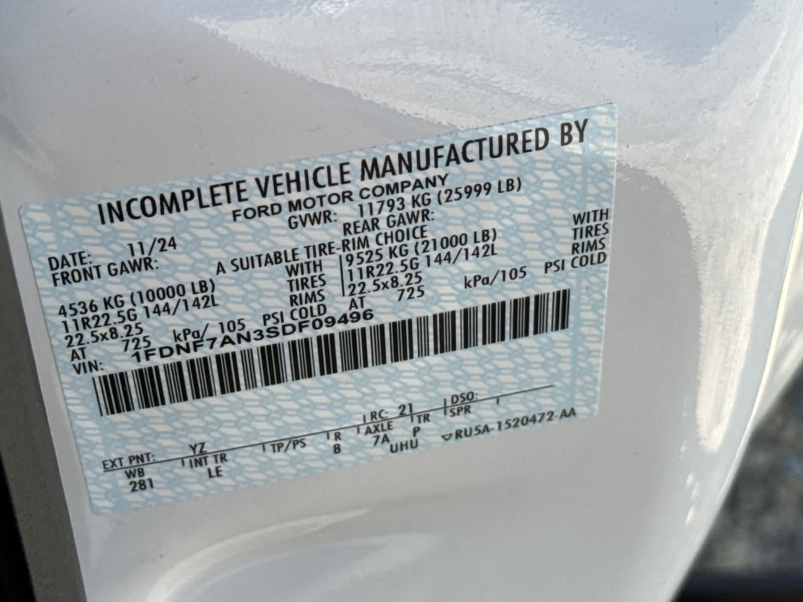 2025 Ford F-750 Straight Frame Gas F-750 SD Gas Straight Frame