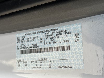 2023 Ford Transit Cutaway T-350 AWD DRW 138" WB 11000 GVWR