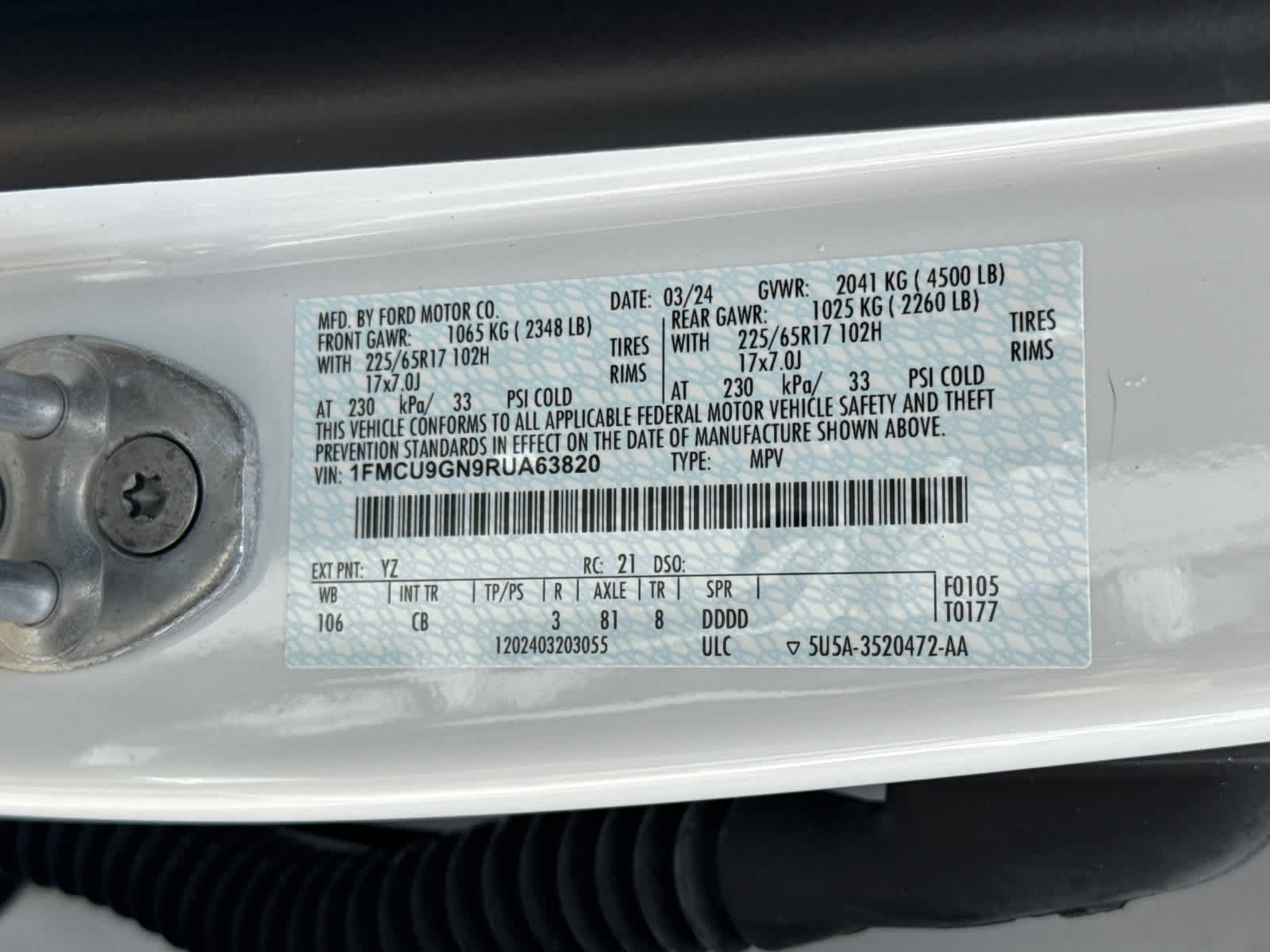 2024 Ford Escape Active