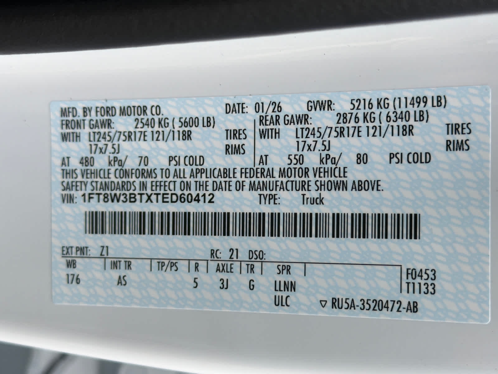 2026 Ford Super Duty F-350 SRW XL