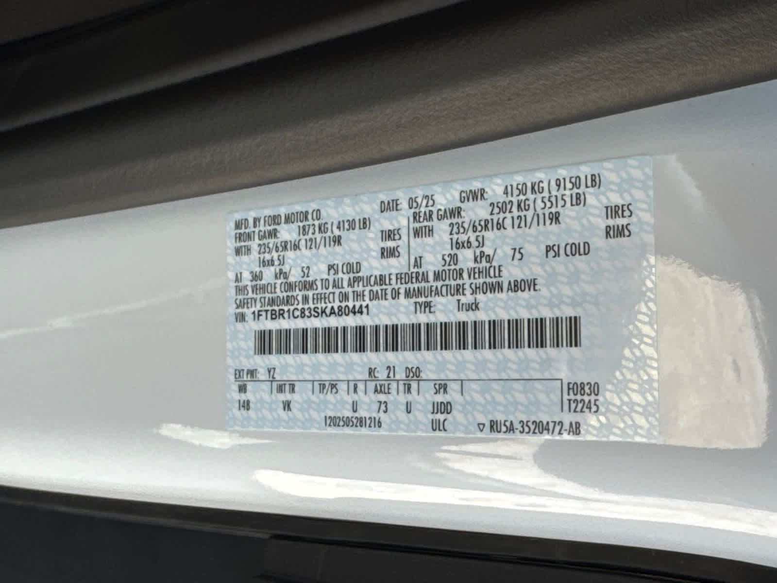 2025 Ford Transit Cargo Van