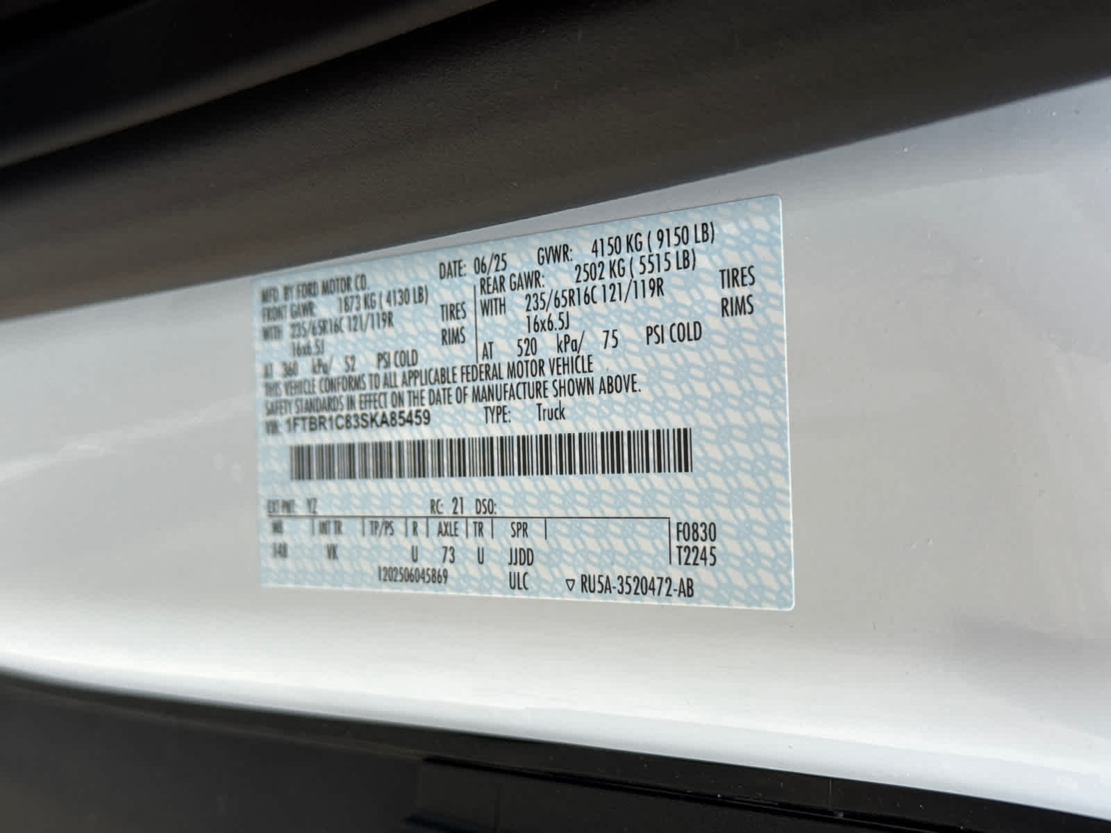 2025 Ford Transit Cargo Van