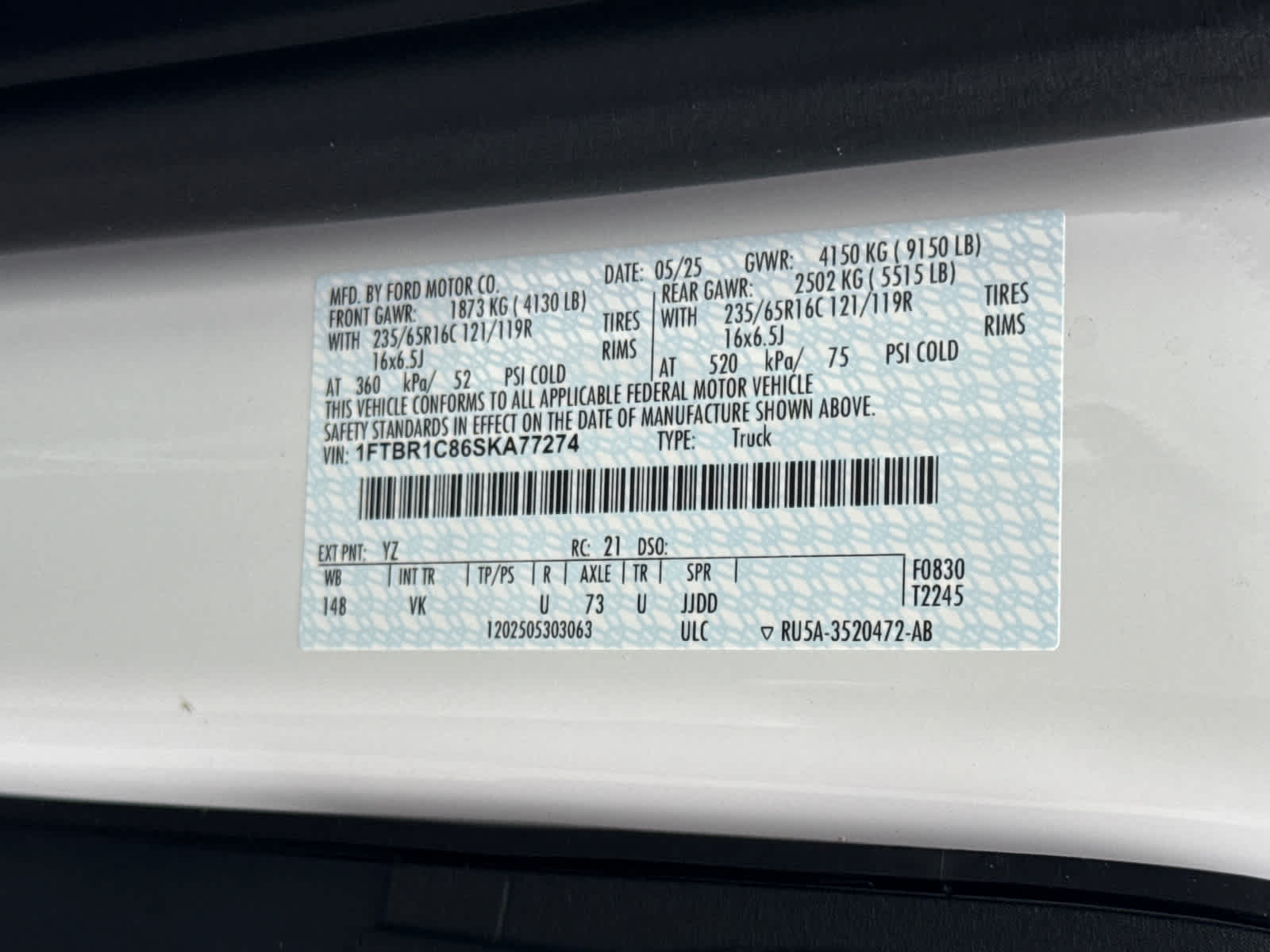 2025 Ford Transit Cargo Van