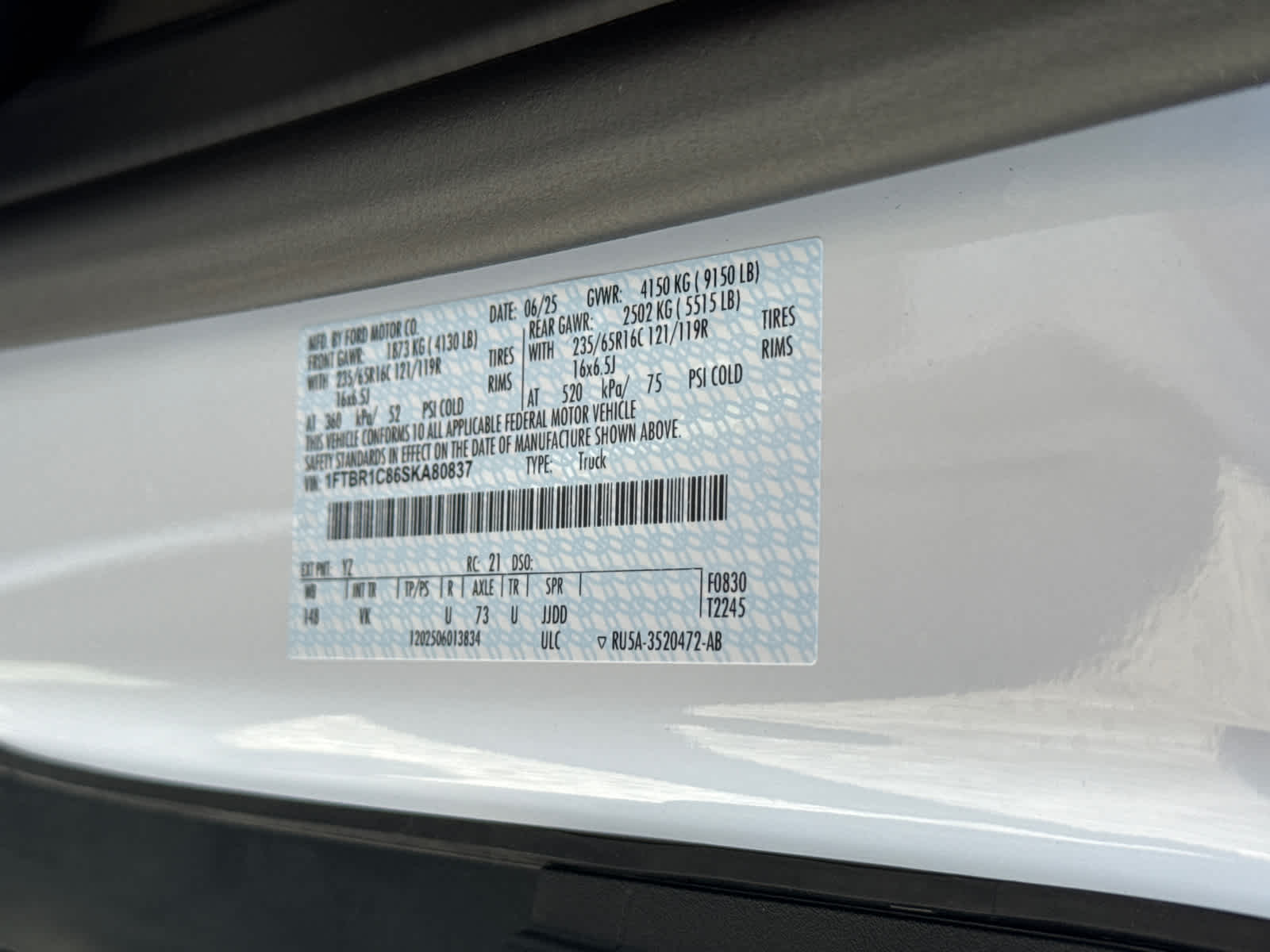 2025 Ford Transit Cargo Van