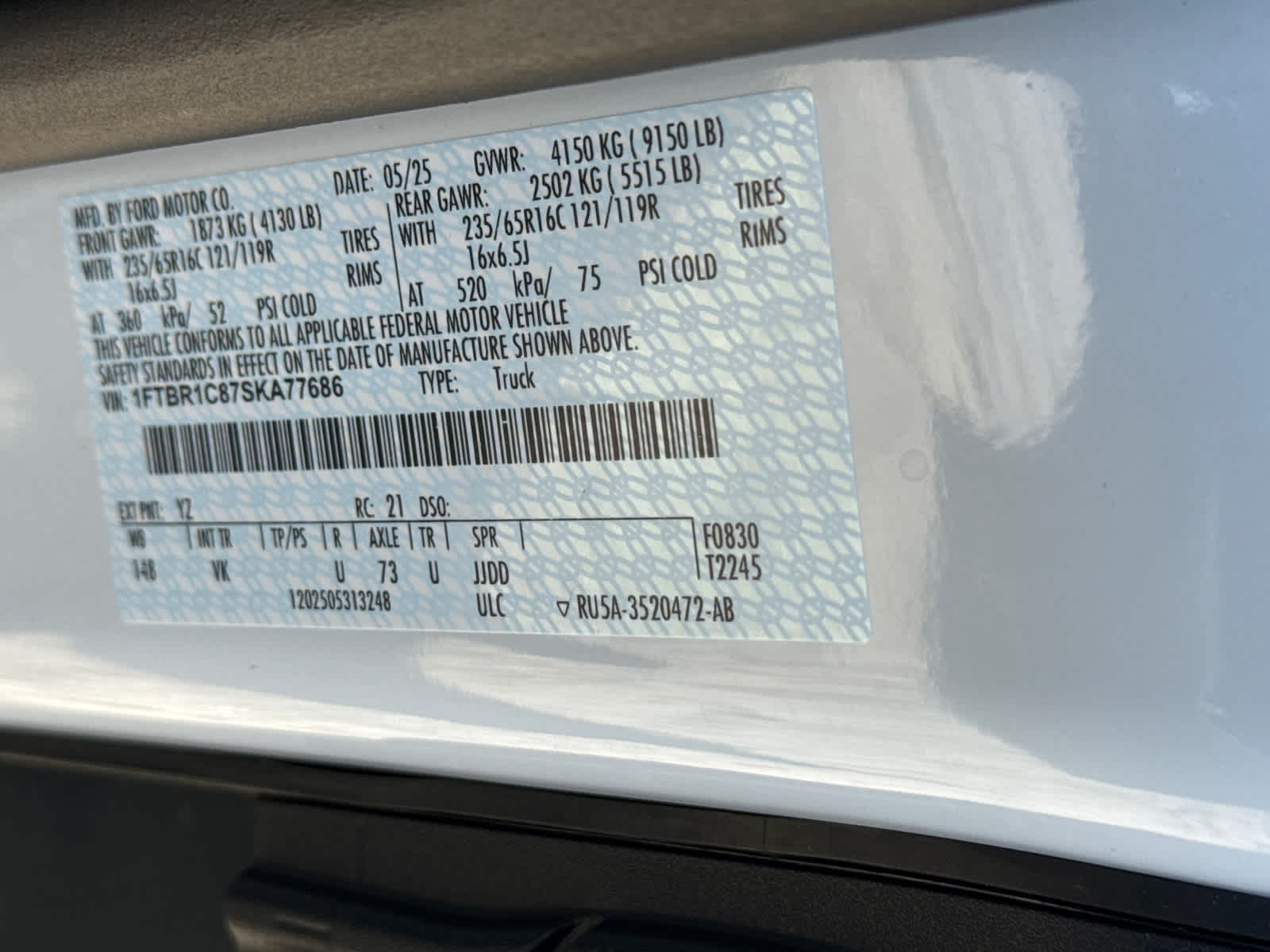 2025 Ford Transit Cargo Van