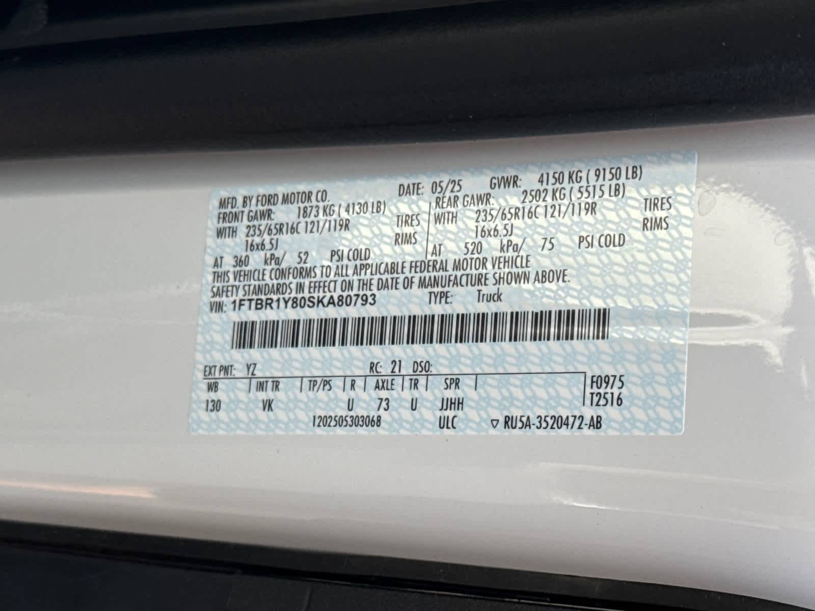 2025 Ford Transit Cargo Van