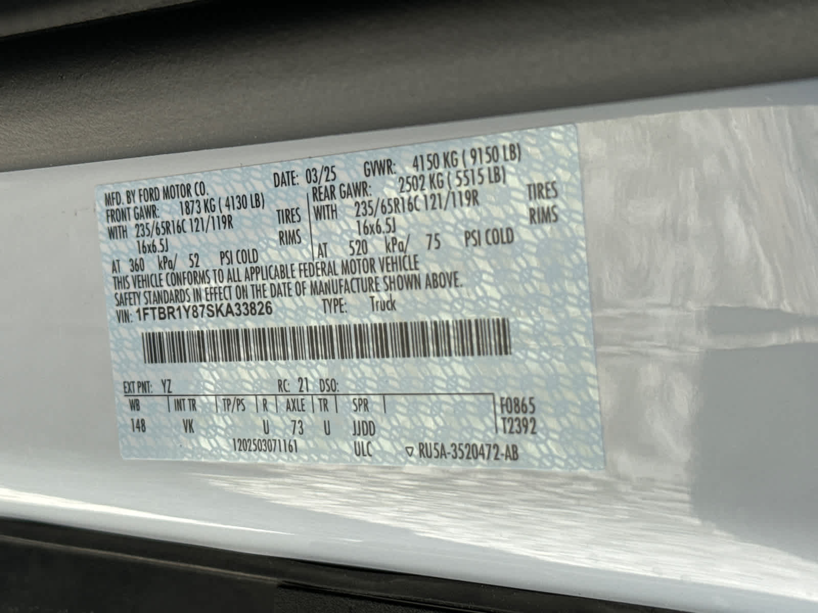 2025 Ford Transit Cargo Van