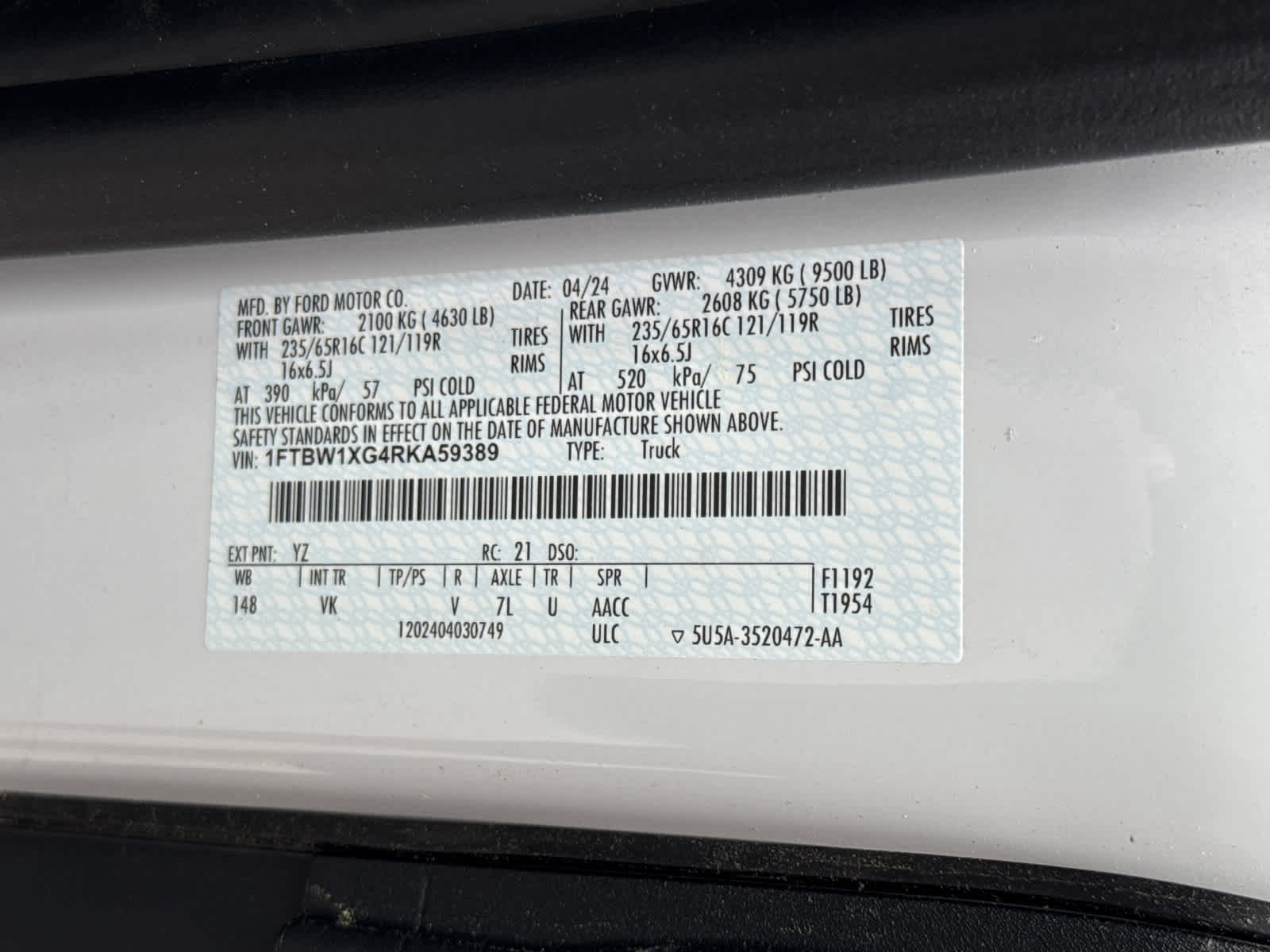 2024 Ford Transit Cargo Van