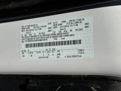 2023 Ford Transit T-350 148" EL Hi Rf 9500 GVWR RWD