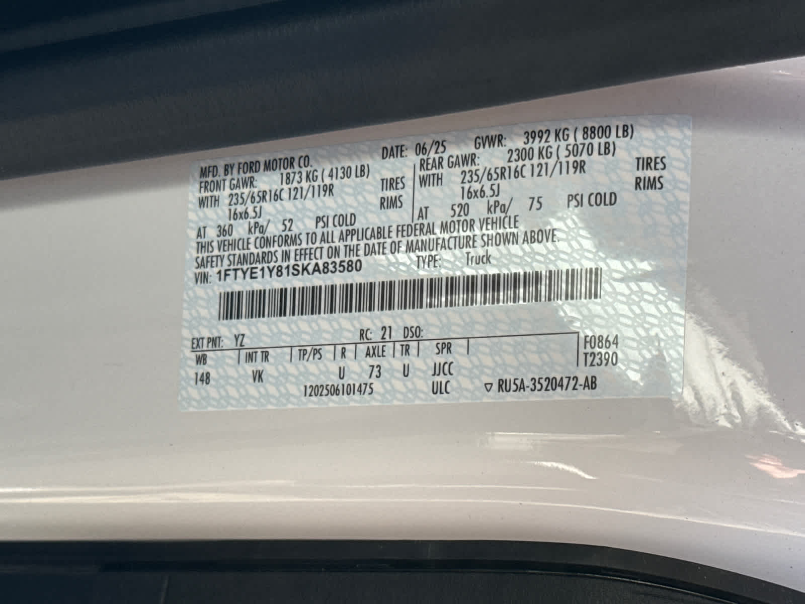 2025 Ford Transit Cargo Van