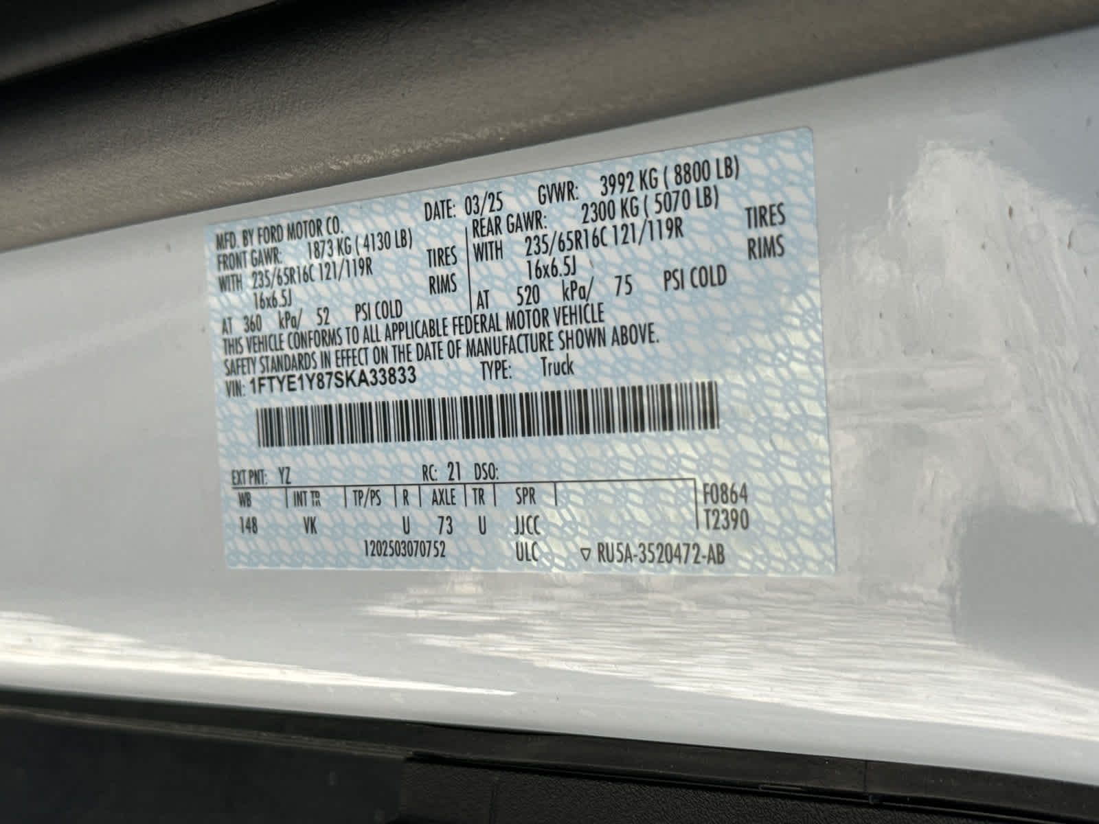 2025 Ford Transit Cargo Van