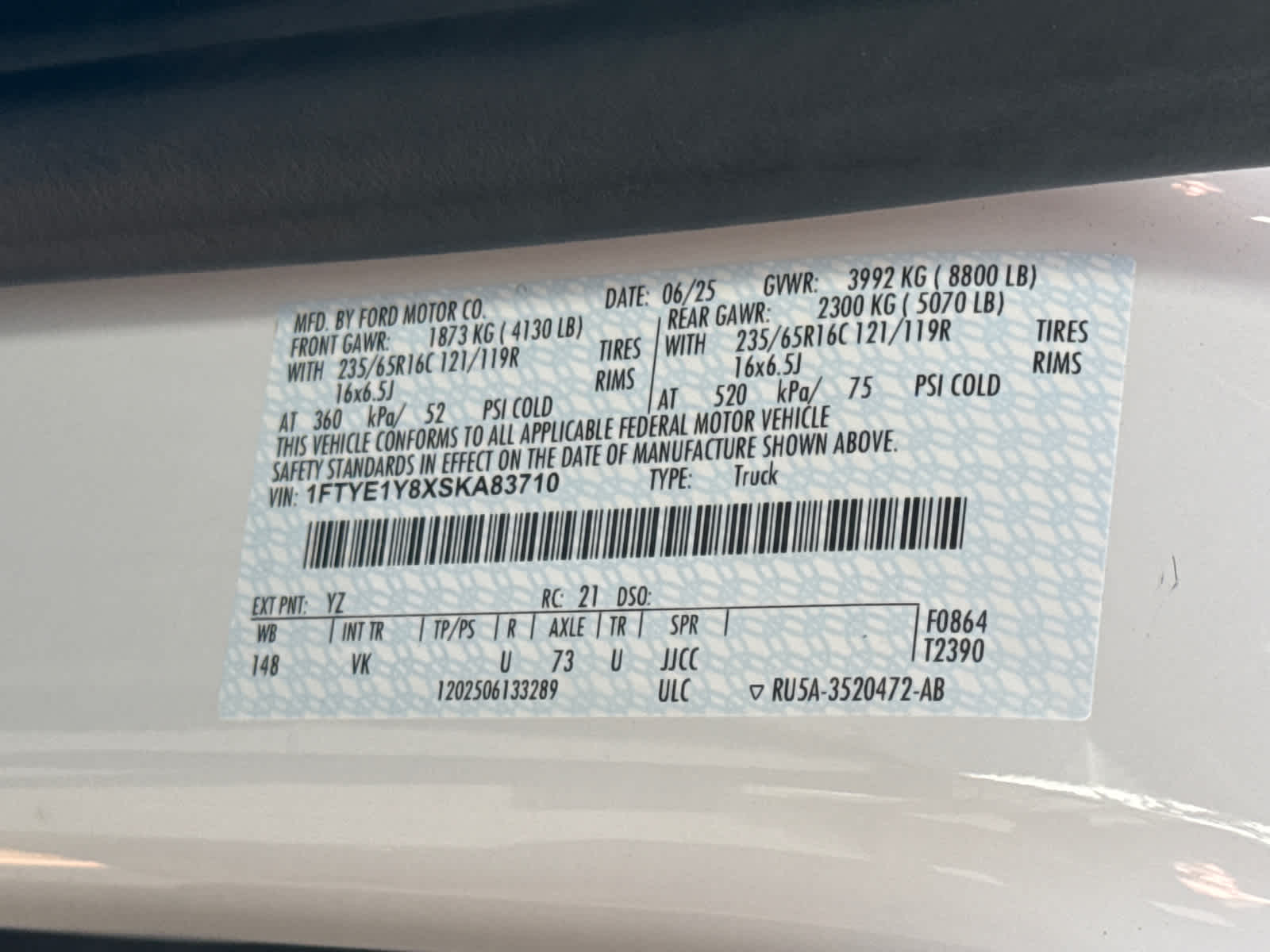 2025 Ford Transit Cargo Van