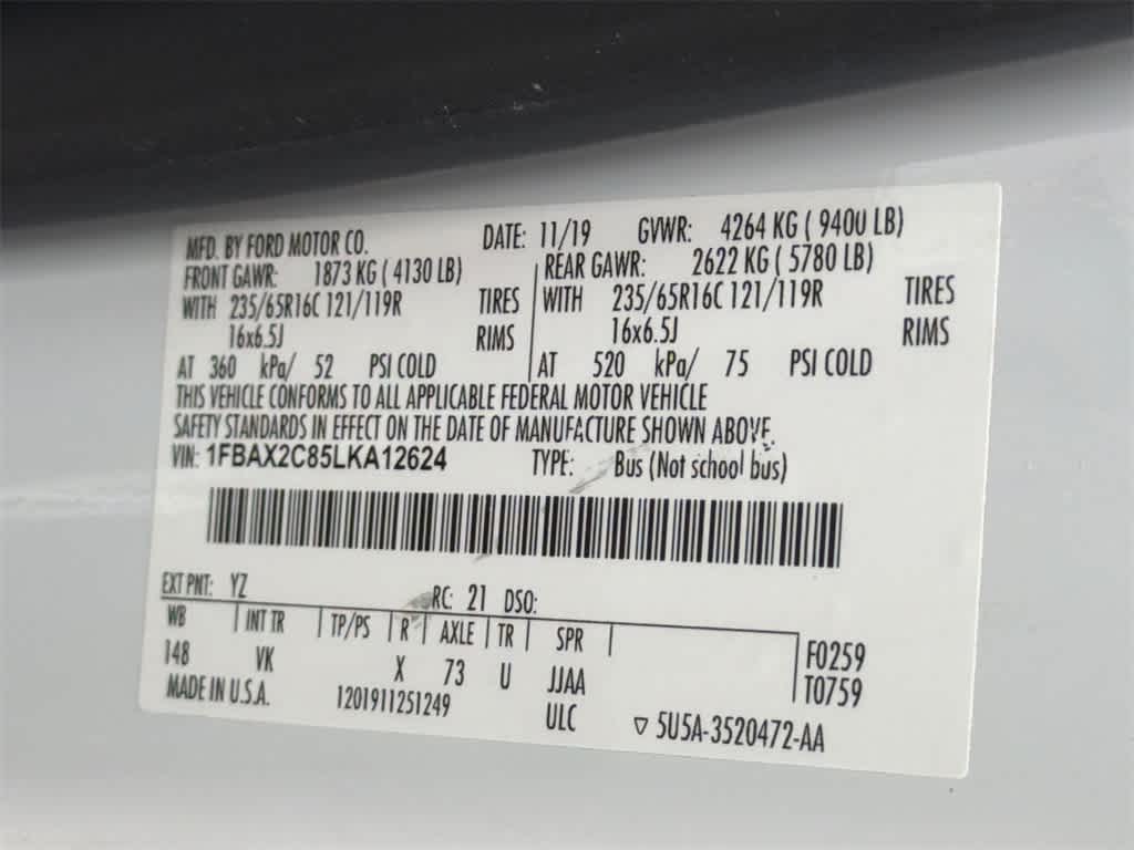 2020 Ford Transit Passenger XL