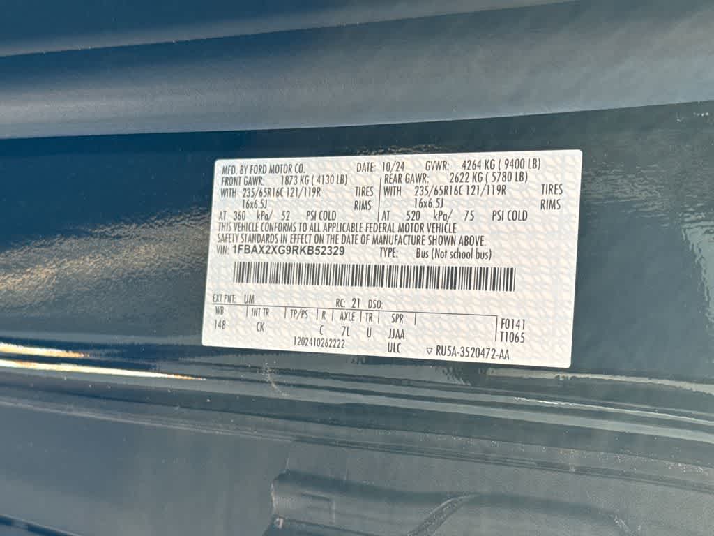 2024 Ford Transit Passenger Wagon XLT