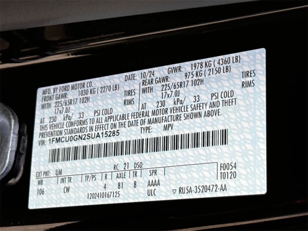 2025 Ford Escape Active