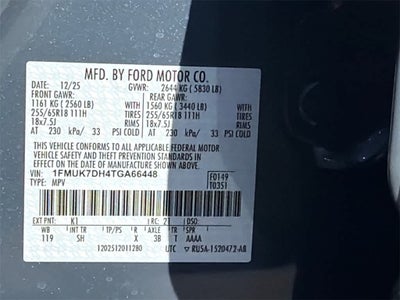 2026 Ford Explorer Active w/100A Pkg