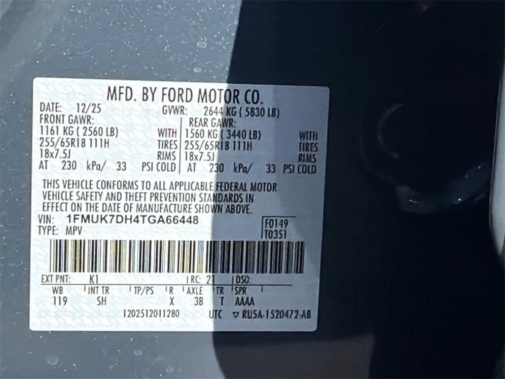 2026 Ford Explorer Active w/100A Pkg