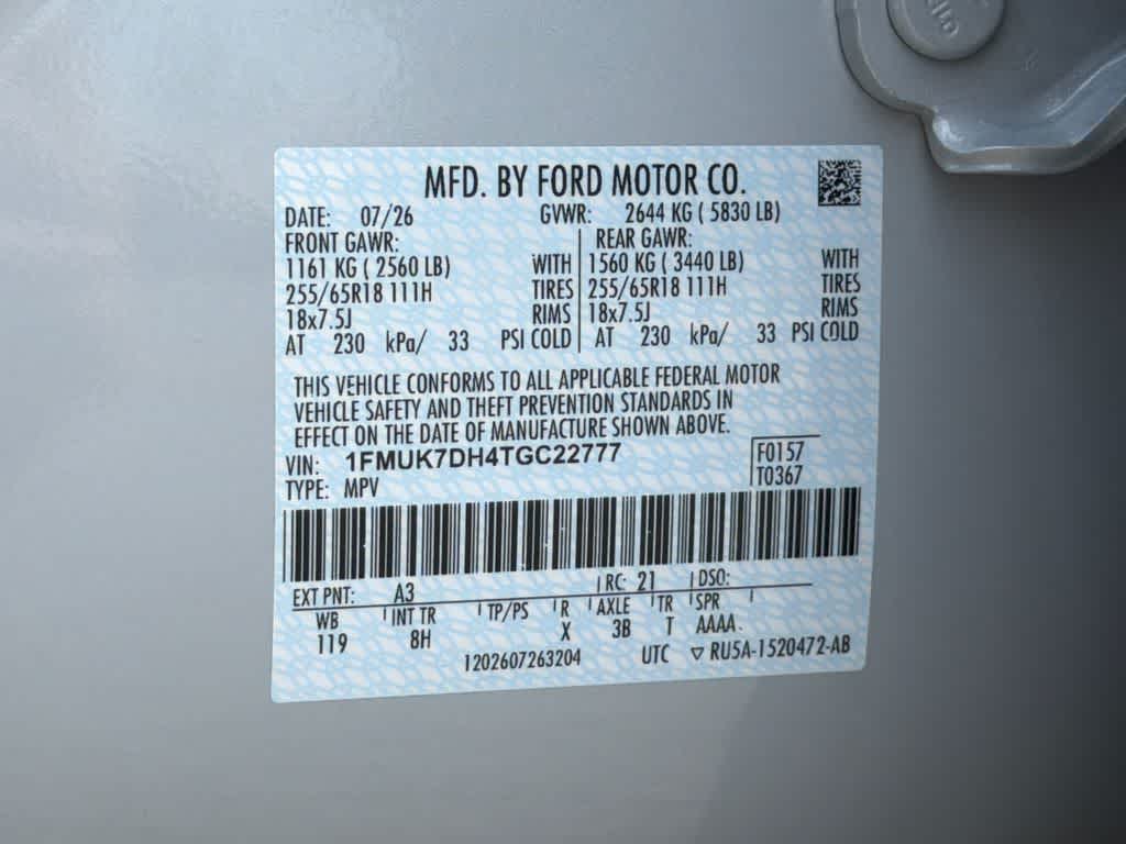 2026 Ford Explorer Active w/200A Pkg