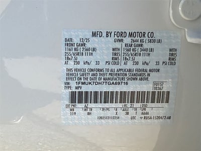 2026 Ford Explorer Active w/100A Pkg