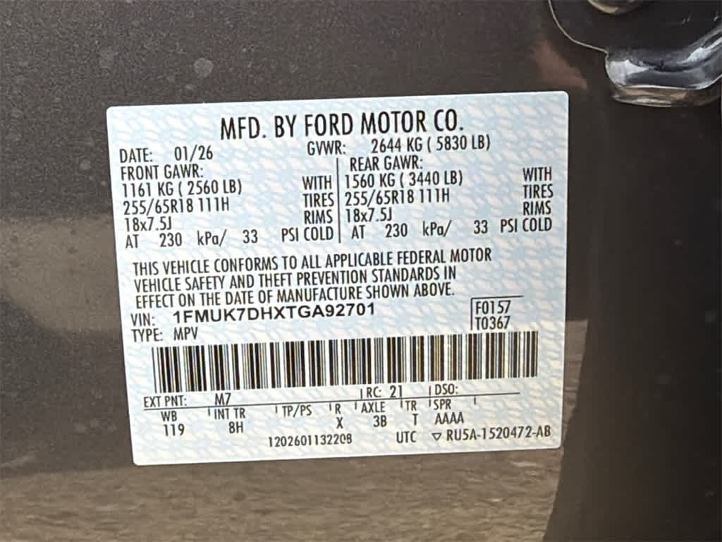 2026 Ford Explorer Active w/100A Pkg