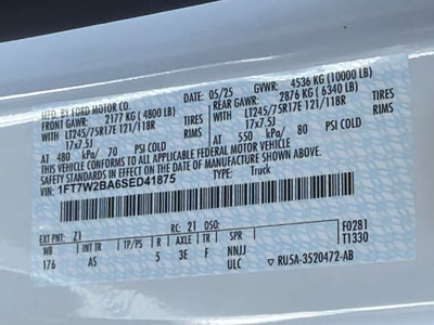 2025 Ford Super Duty F-350 SRW XL