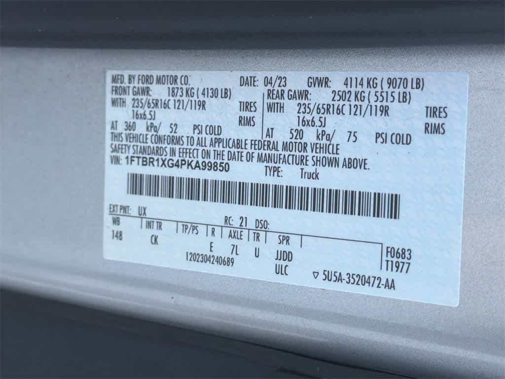 2023 Ford Transit 148 WB High Roof Cargo