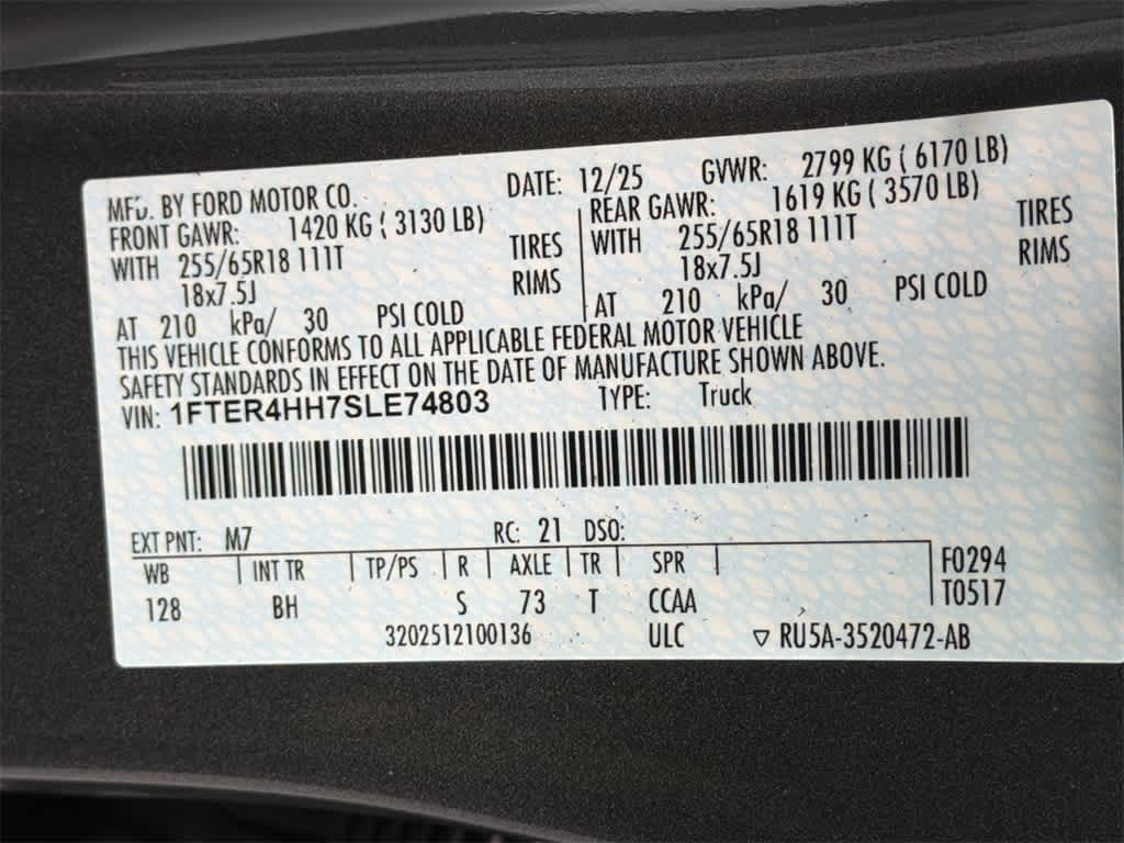 2025 Ford Ranger XLT