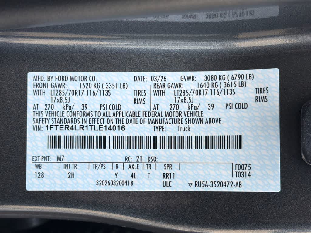 2026 Ford Ranger Raptor