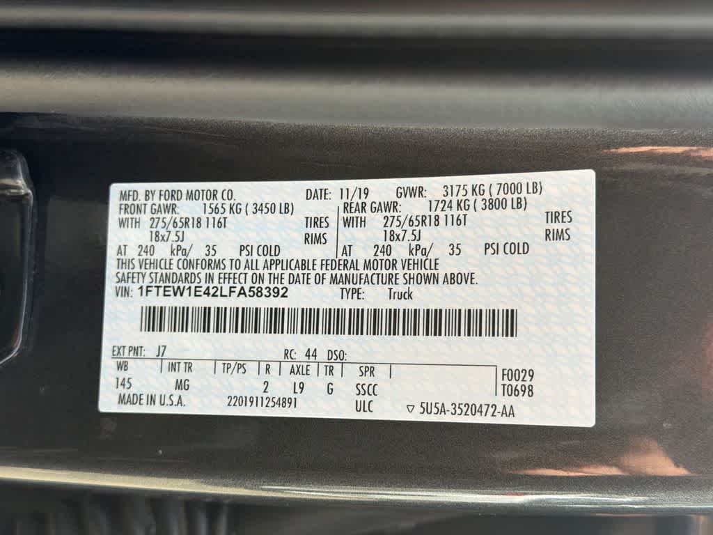 2020 Ford F-150 XLT