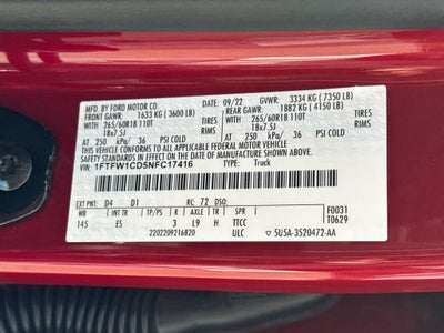 2022 Ford F-150 LARIAT