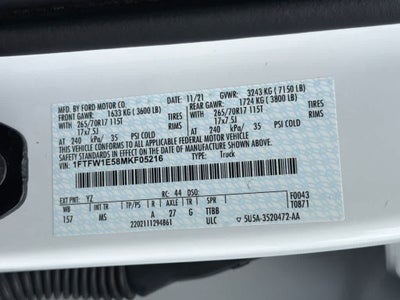 2021 Ford F-150 XLT