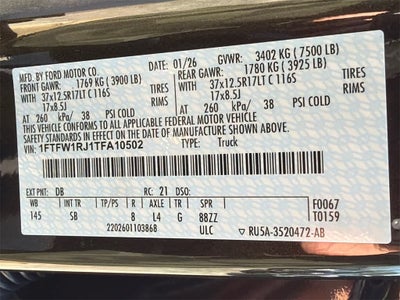 2026 Ford F-150 Raptor