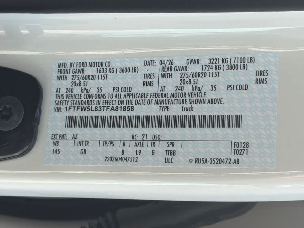 2026 Ford F-150 LARIAT