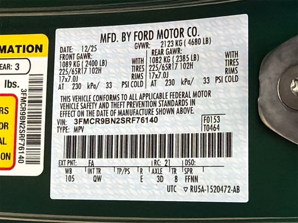 2025 Ford Bronco Sport Big Bend