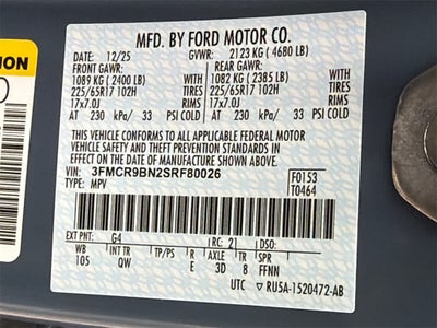 2025 Ford Bronco Sport Big Bend