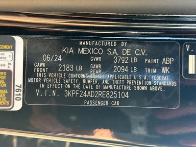 2024 Kia Forte LXS