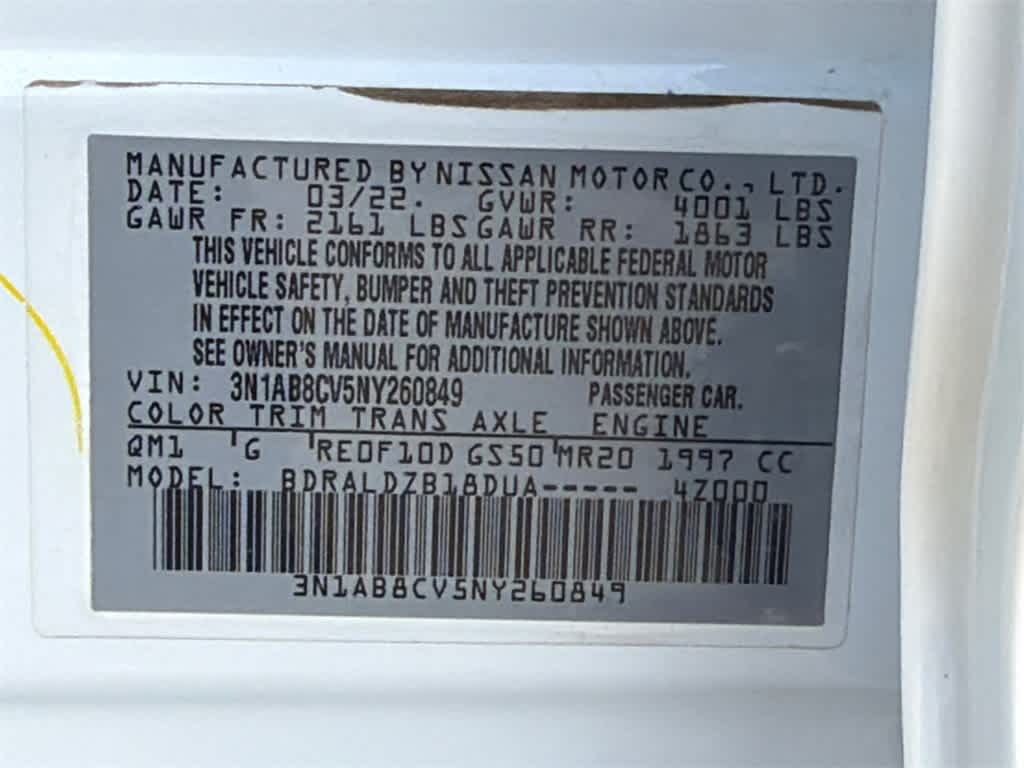 2022 Nissan Sentra SV