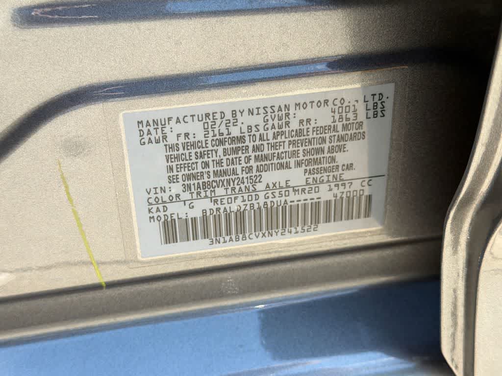 2022 Nissan Sentra SV