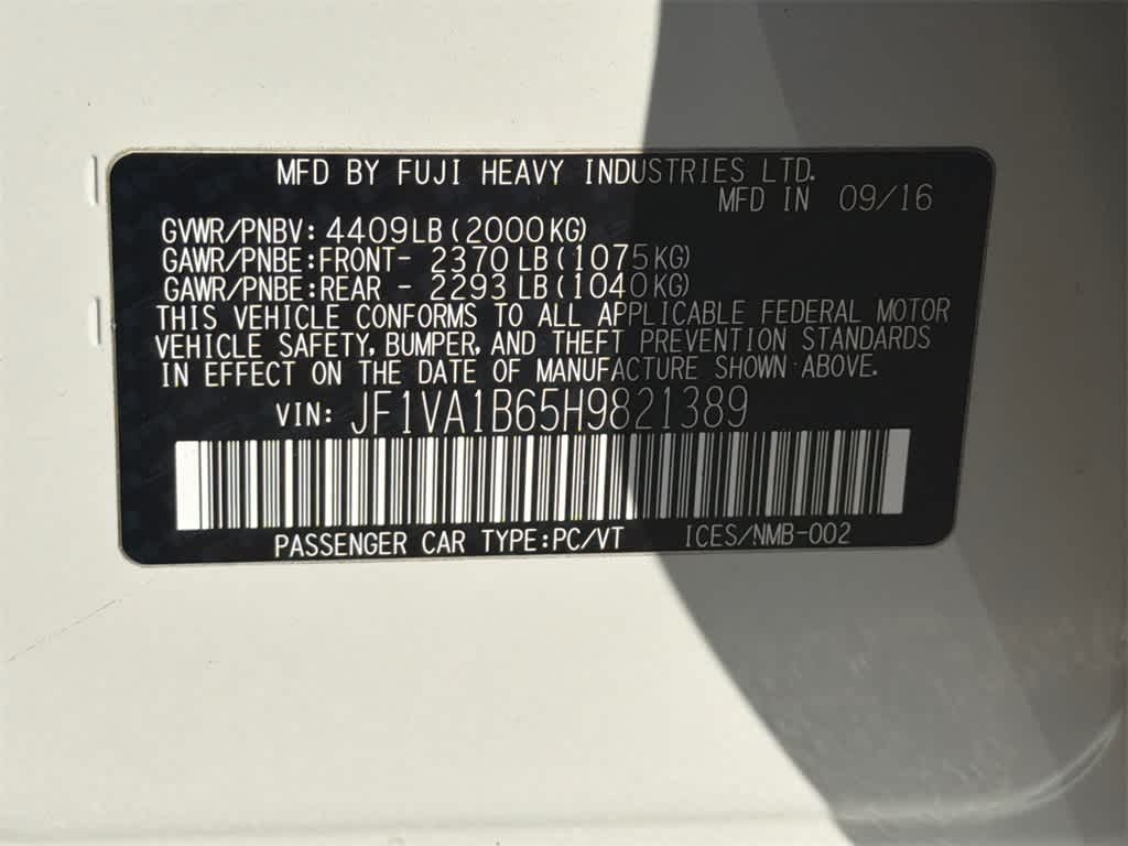 2017 Subaru WRX Base