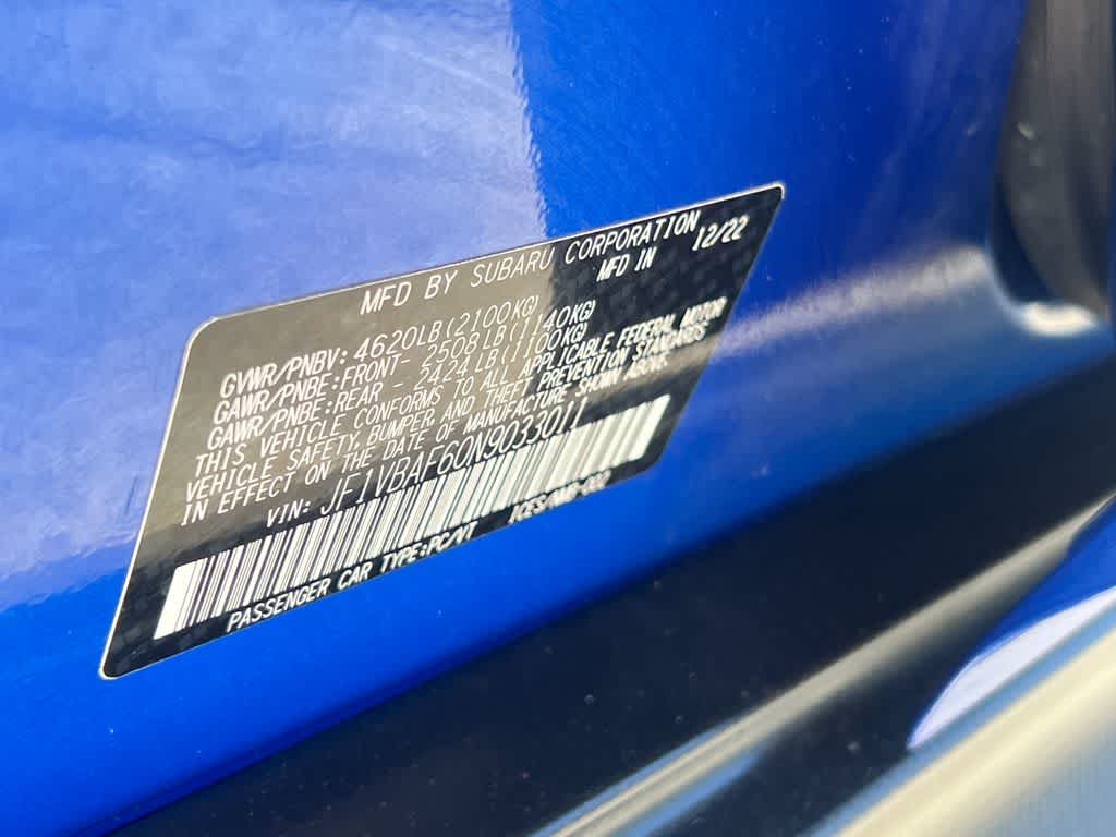 2022 Subaru WRX Premium