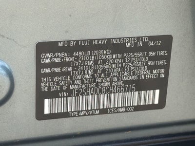 2012 Subaru Forester 2.5X Premium