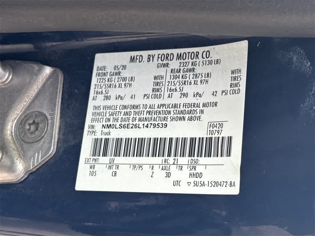 2020 Ford Transit Connect Van XL